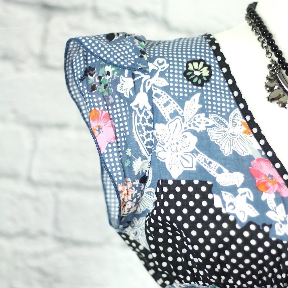 🔥 Twenty One Edgy Floral Rocker Chic Short Dress - Picture 3 of 10